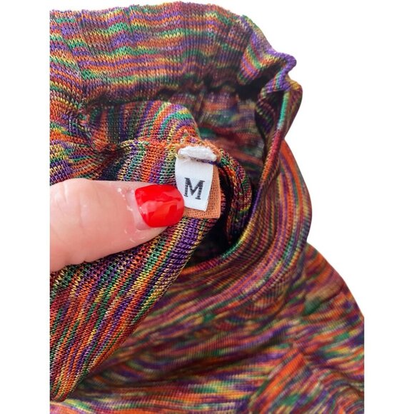 Vintage Nordstrom Pleated Accordion Peasant Skirt M Bohemian Festival Unique - Picture 6 of 6